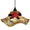 Lampada a Sospensione in Vetro di Murano  Cappello Multicolor  L-32cm